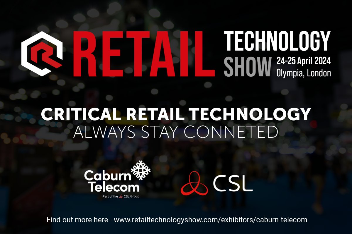 Disruptions at checkout can hurt customer experience. Discover how Caburn Telecom's (Part of CSL Group) reliable IoT solutions can ensure smooth transactions and happy customers. 

Visit us at Stand 6B41 at the Retail Technology Show! #RTS2024