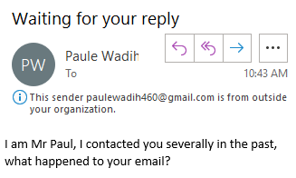 Dear Mr Paul (or is it Paule? Please make up your mind), you might be waiting for my reply a little longer. Severally yours, Brecht