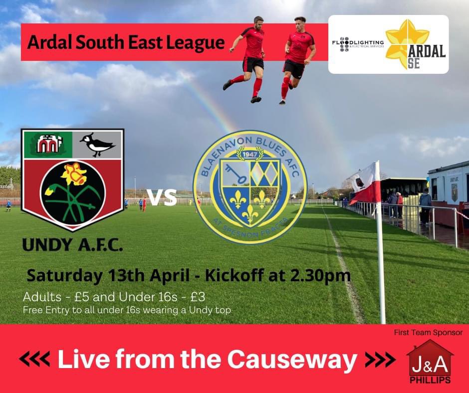 First team action at the Causeway this Saturday when we take on @blaenavonblues in the league. There was plenty of goals to see last time around. Lets hope for more of the same ⚽️ @ArdalSouthern @TEAMWEARUK @YClwbPelDroed @argussport