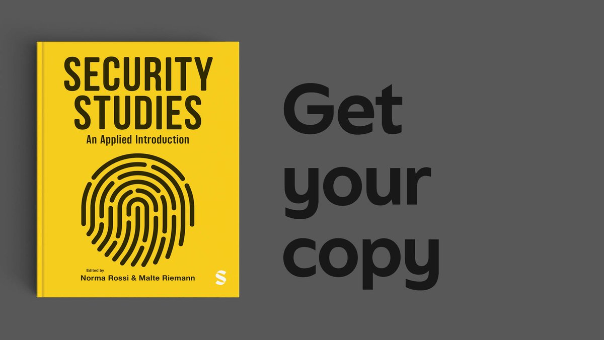 Security Studies’ adopts a problem-based approach to topics like climate change to space security; war to financial crises; and terrorism to cyber security. It shows students how to analyse and respond to security threat. Discover this book: ow.ly/HXe450RbghV