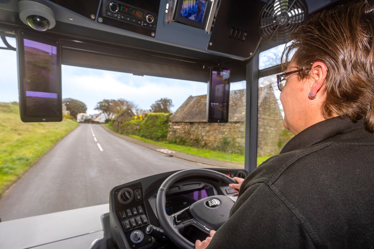 Our next-generation Enviro100EV “big small bus” has undergone on-road trials this week with @Buses_gg as part of efforts by the States of Guernsey and operator CT Plus to find a suitable electric bus for the Channel Island: alexander-dennis.com/small-and-mano… #LeadingtheZEvolution