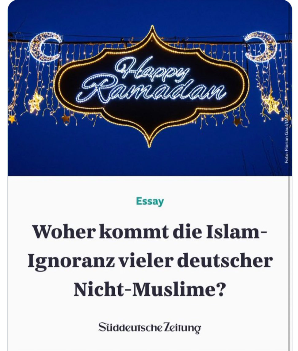 ABARTIG❗️ Die Süddeutsche bezeichnet Deutsche als „Nicht-Muslime“.