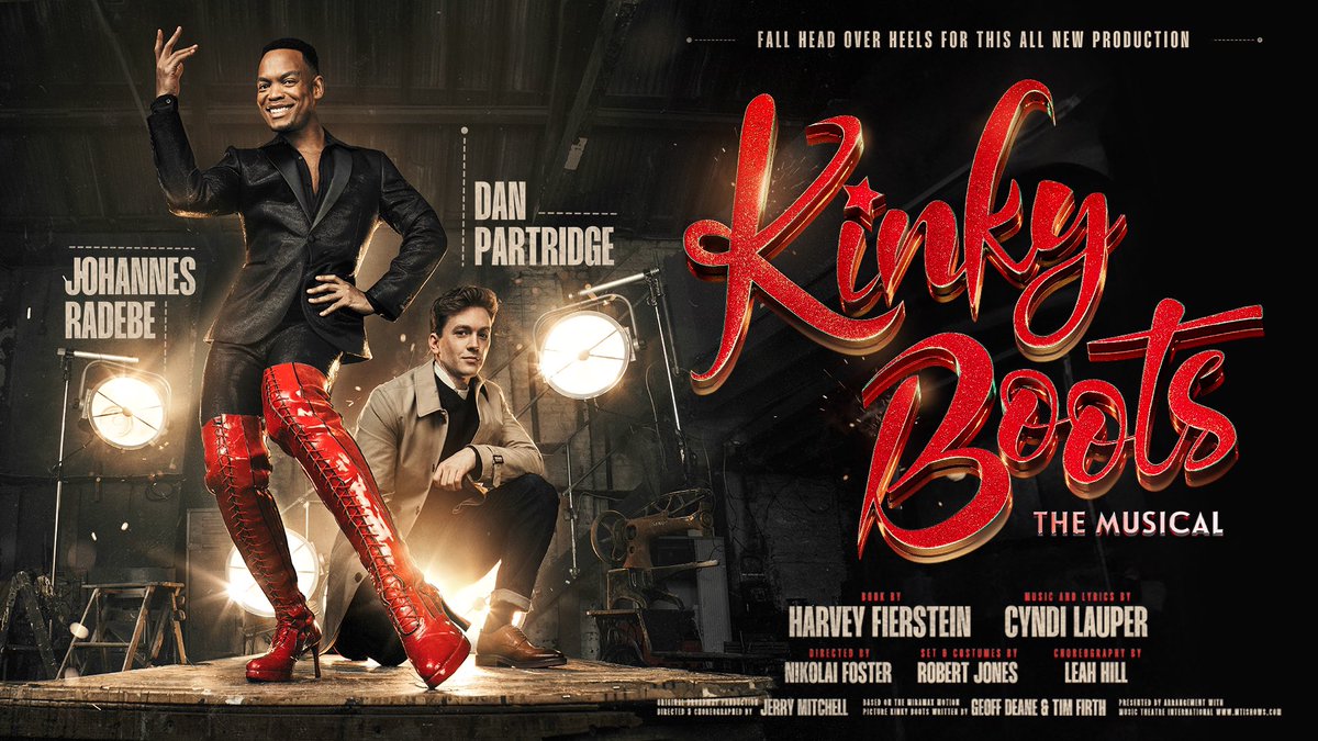 The most beautiful thing in the world ✨ The Tony & Grammy award winning KINKY BOOTS returns in a brand new production starring @jojo_radebe & @danpartridge1. It’s a Made at @CurveLeicester production directed by @NikolaiFoster opening in Jan 2025! Follow @kinkyboots_uk 👠