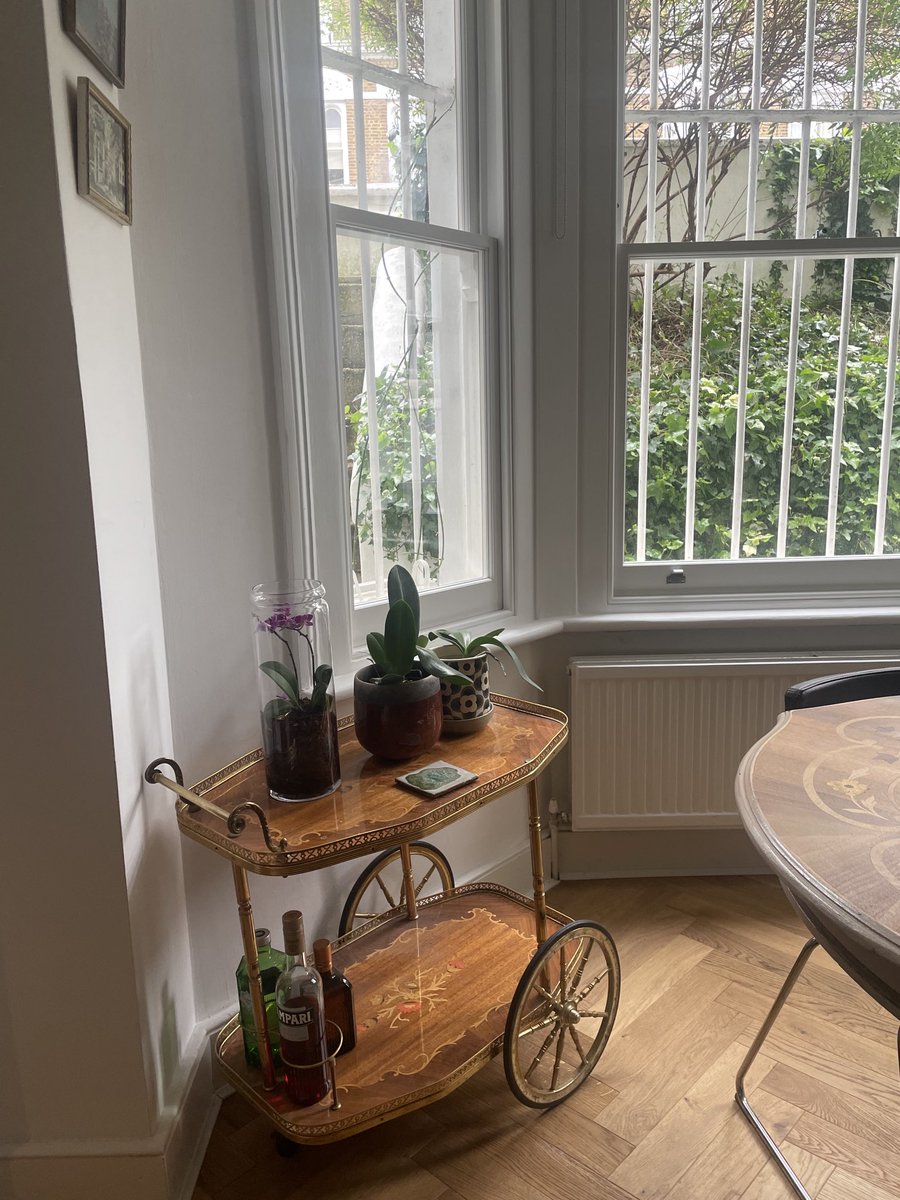 On second hand furniture, this trolley costed 50 euros a year ago in Copenhagen,I’ve seen it now 800 euros in Spain online and thousands of pounds in London, anyone knows where these come from? Italy? I just love wood marquetry & it can be cheap