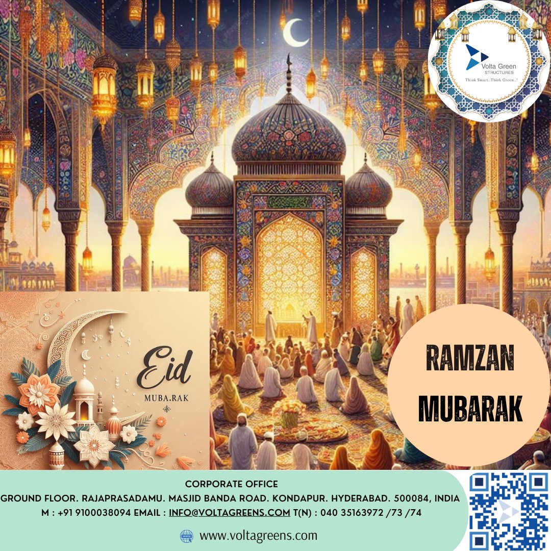 We wish you a blessed Ramzan. May Allah bless you and your family members, 💐💐
@AmodBarve @livemulberry @PMOIndia @timesofindia 
🌐 visit our website- voltagreens.com 
📧 Send your inquiries -  info@voltagreens.com (or) digitalmarket@voltagreens.
#ramzan #Indian