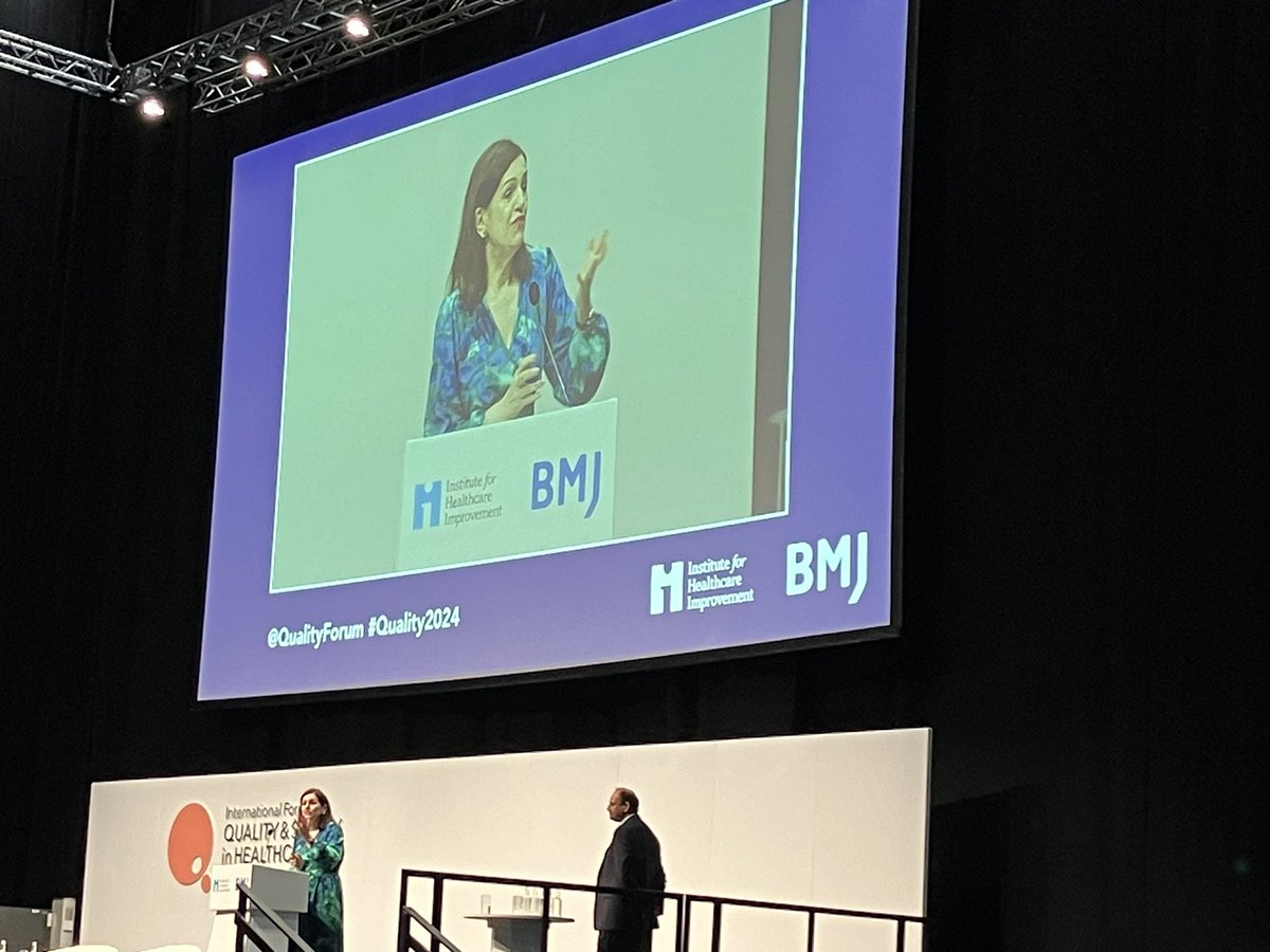 Founder of Horizons @HelenBevan takes to the stage at the @QualityForum keynote, as co-chair of the London 2024 programme advisory committee. #ihiforum #Quality2024