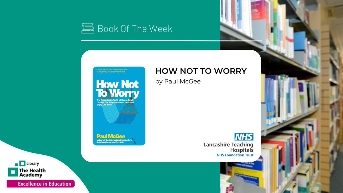📕 Book of The Week 📕 'Are you a worrier? Do you find that insignificant things stress you out? Do you sweat the small stuff and the big stuff too? Stop worrying and start living.' #StressAwarenessMonth Reserve 👉 tinyurl.com/yc56fc3k #LTHtrLeisureReading