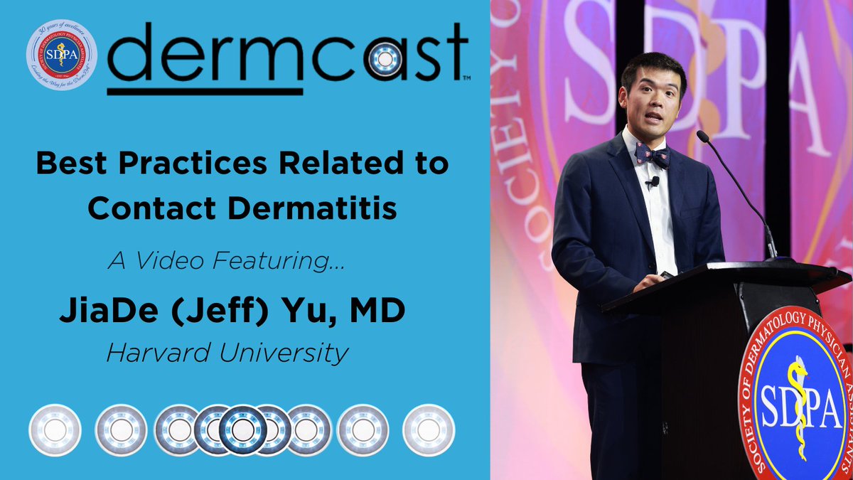 Dive into the world of #dermatology with JiaDe “Jeff” Yu, MD! Learn how he navigates the intricate process of diagnosing and managing #contactdermatitis. Tune in to his exclusive interview @dermcast, hosted by Rob Casquejo, PA-C. Check it out: tinyurl.com/y6kyptf2