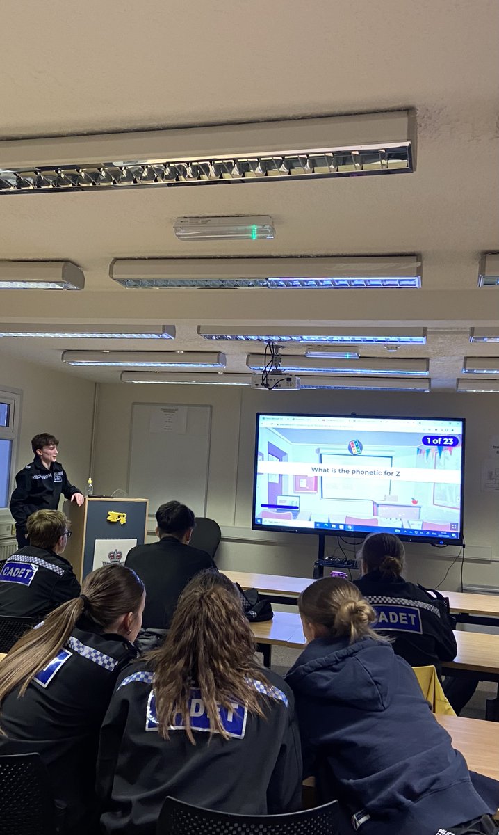 Last night in Beverley Senior Cadets James and Dylan and delivered a very interesting session to their fellow cadets. They also created a quiz to test each others knowledge. Well Done Team! @NationalVPC @HumberBeat