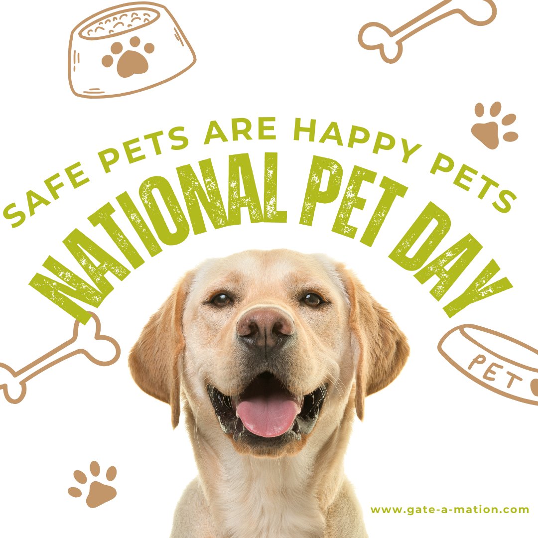 Happy National Pet Day 🐶! 
Celebrate by giving your pets the gift of safety this year. Automatic gates are the purrfect way to keep your pet secure. Contact us today. 

#NationalPetDay #petwellness #homesecurity #automatictgates