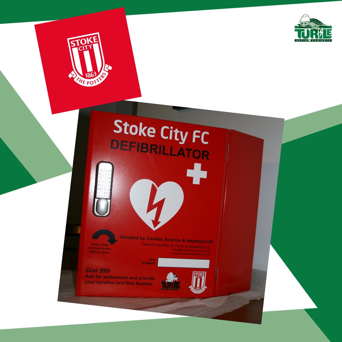 How’s this for #throwbackthursday? The 1st #defibcabinet we designed & built for @stokecity in 2012. Since, we’ve partnered with numerous #sportsclubs - like @surreycricket @Wolves & @Arsenal - & have helped to make their #stadiums safer with #bleedcontrol & #defib cabinets.