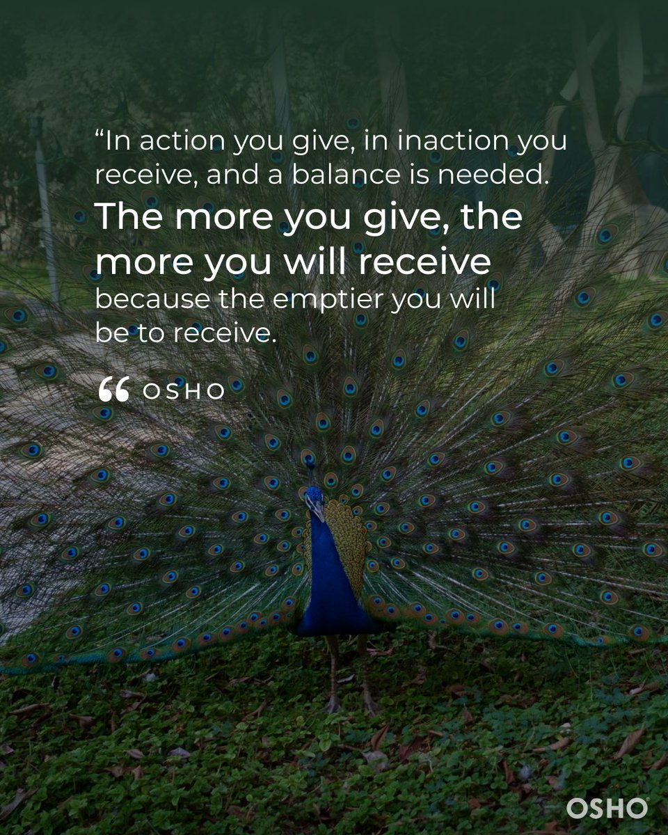 “Love should be like breathing. It should be just a quality in you wherever you are, with whomsoever you are. Even if you are alone, love goes on overflowing from you. It is not a question of being in love with someone – it is a question of being love.” -Osho