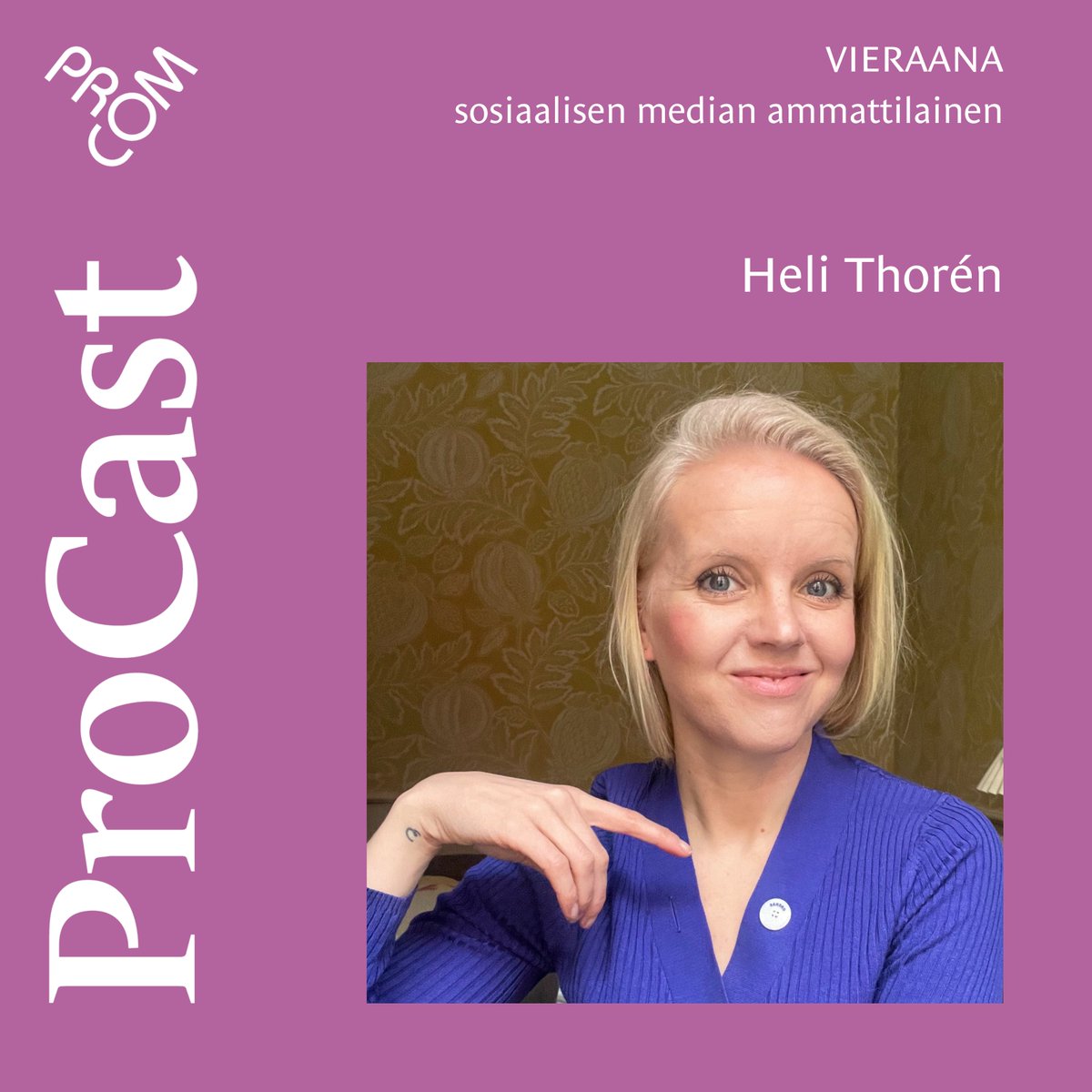 ProCastin tuoreessa jaksossa Pekka Haaviston presidentinvaalikampanjan someviestinnästä vastannut @HeliThoren kertoo, kuinka vihapuheen määrä kampanjan ympärillä yllätti. Lisäksi Heli puhuu vastuullisen viestinnän merkityksestä. Kuuntele jakso: procom.fi/uutiset/hyva-l… #viestintä