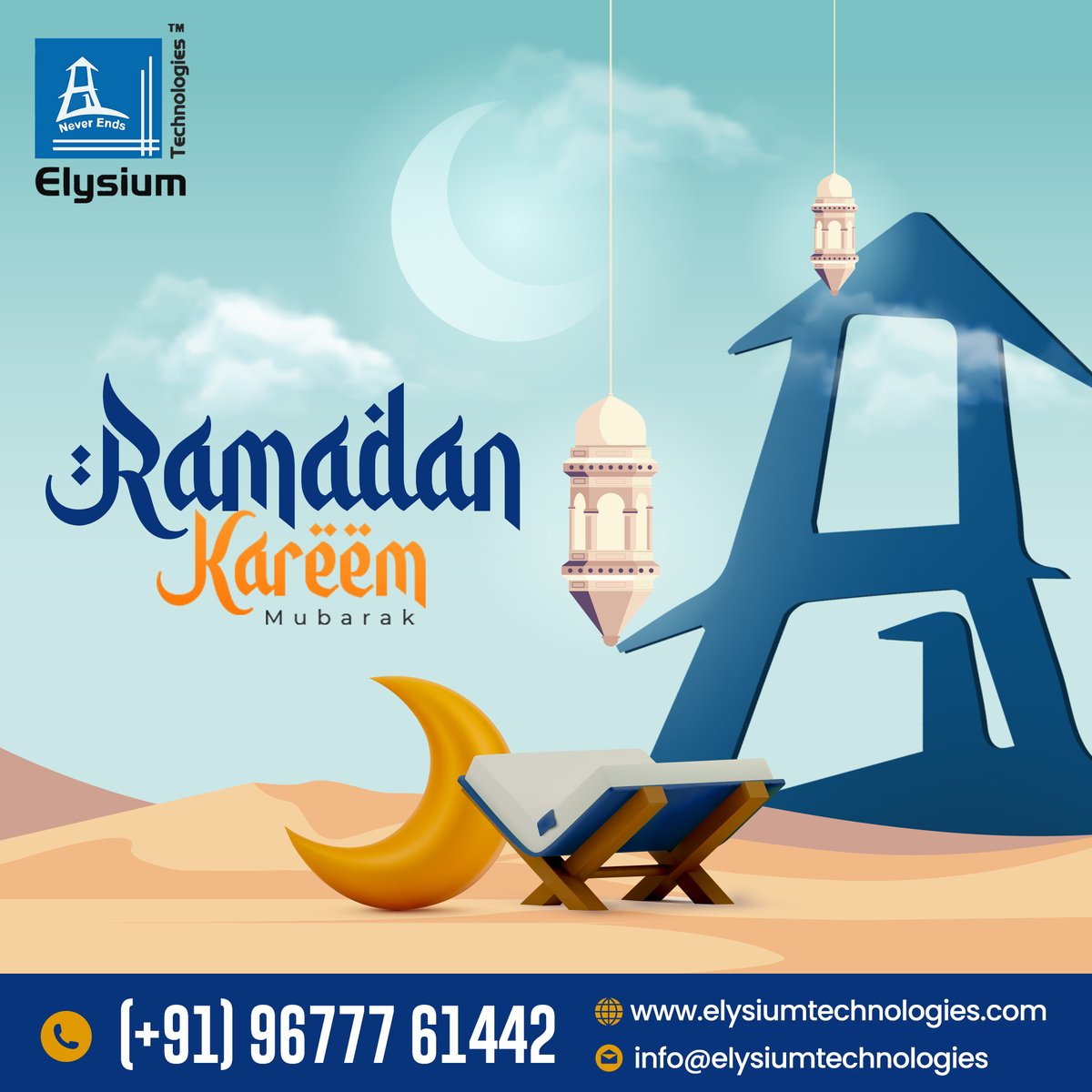 🌙✨Ramzan Mubarak from Elysium Technologies!

🌙✨ May this sacred month bring you peace, blessings, and success
#RamzanMubarak #Eidmubarak #Eid2024 #UnityAndBlessingsElysiumTechnologies #datascienceconsultation #ConsultingServices #datascienceagency #datainsights  #security