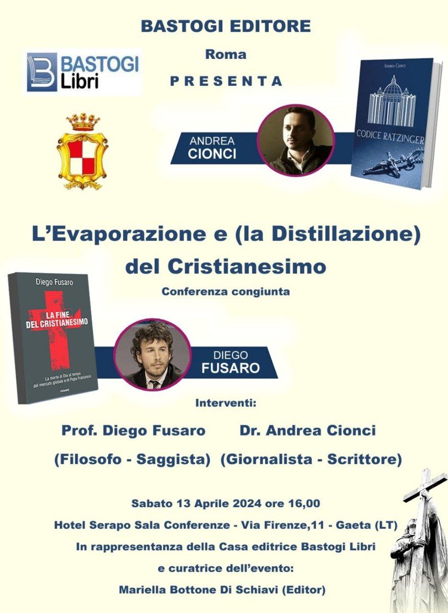 Ci vediamo a Gaeta Il 13 aprile con @CionciAndrea .