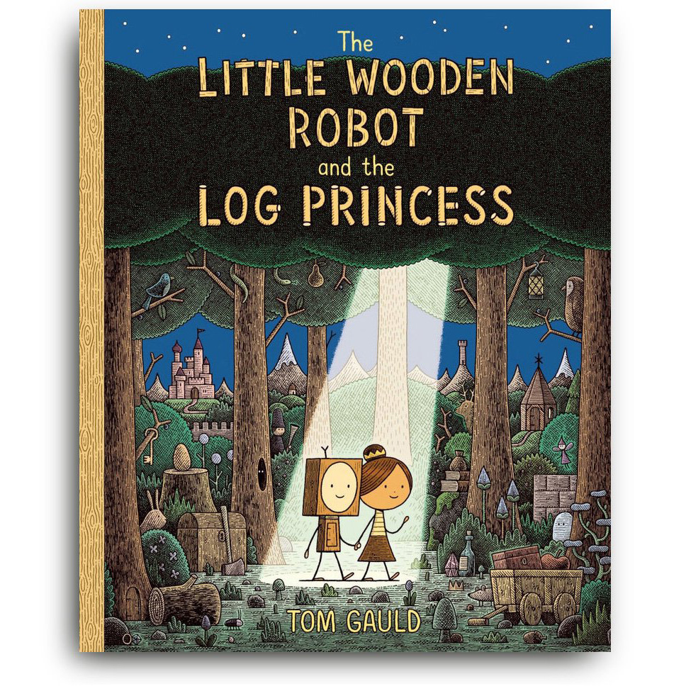 'The Little Wooden Robot and the Log Princess' is out today as a paperback from @templarbooks in the UK. Get it from your local bookshop if you can, or online at the links here: tomgauld.com