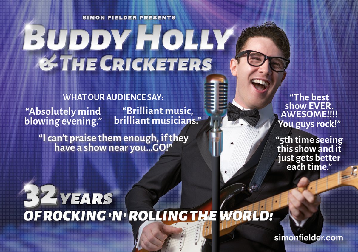 Get your tickets now for Buddy Holly and the Cricketers at @AyrGaiety on 9th July! What better present than tickets to the best party in town! ow.ly/KNtt50Rc45j #BuddyHolly @WhatsOnShrops @ayrshire_live