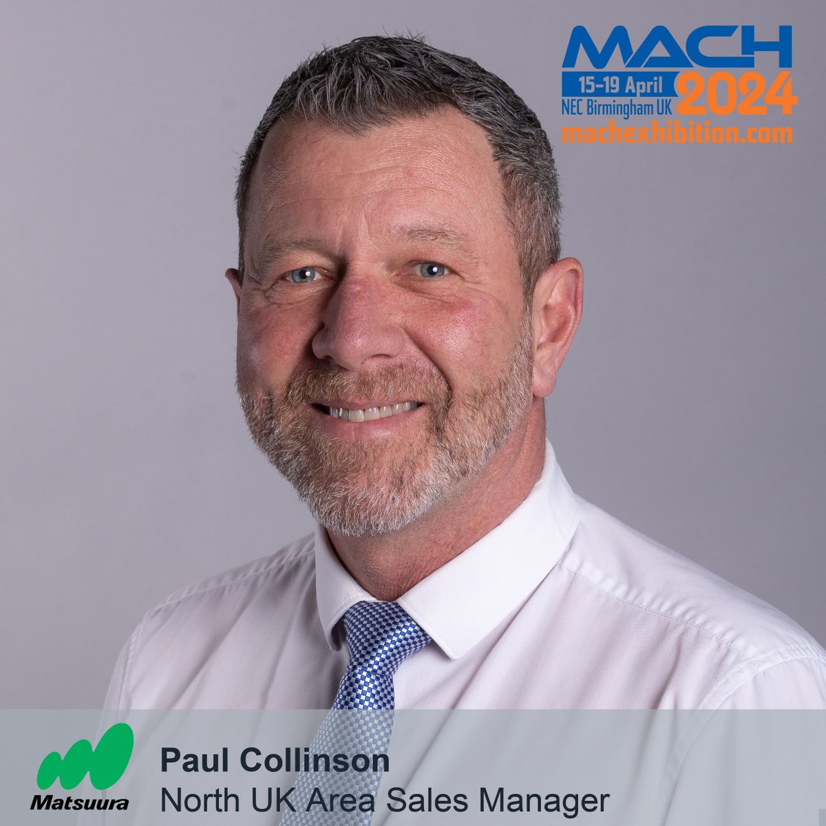 Visiting #MACH24 from North UK? Got limited time to discuss your next CNC investment? Make your own 𝗽𝗲𝗿𝘀𝗼𝗻𝗮𝗹 𝗮𝗽𝗽𝗼𝗶𝗻𝘁𝗺𝗲𝗻𝘁 at a time of your choosing at the show with Paul Collinson, Matsuura Area Manager for the North UK. Email marketing@matsuura.co.uk