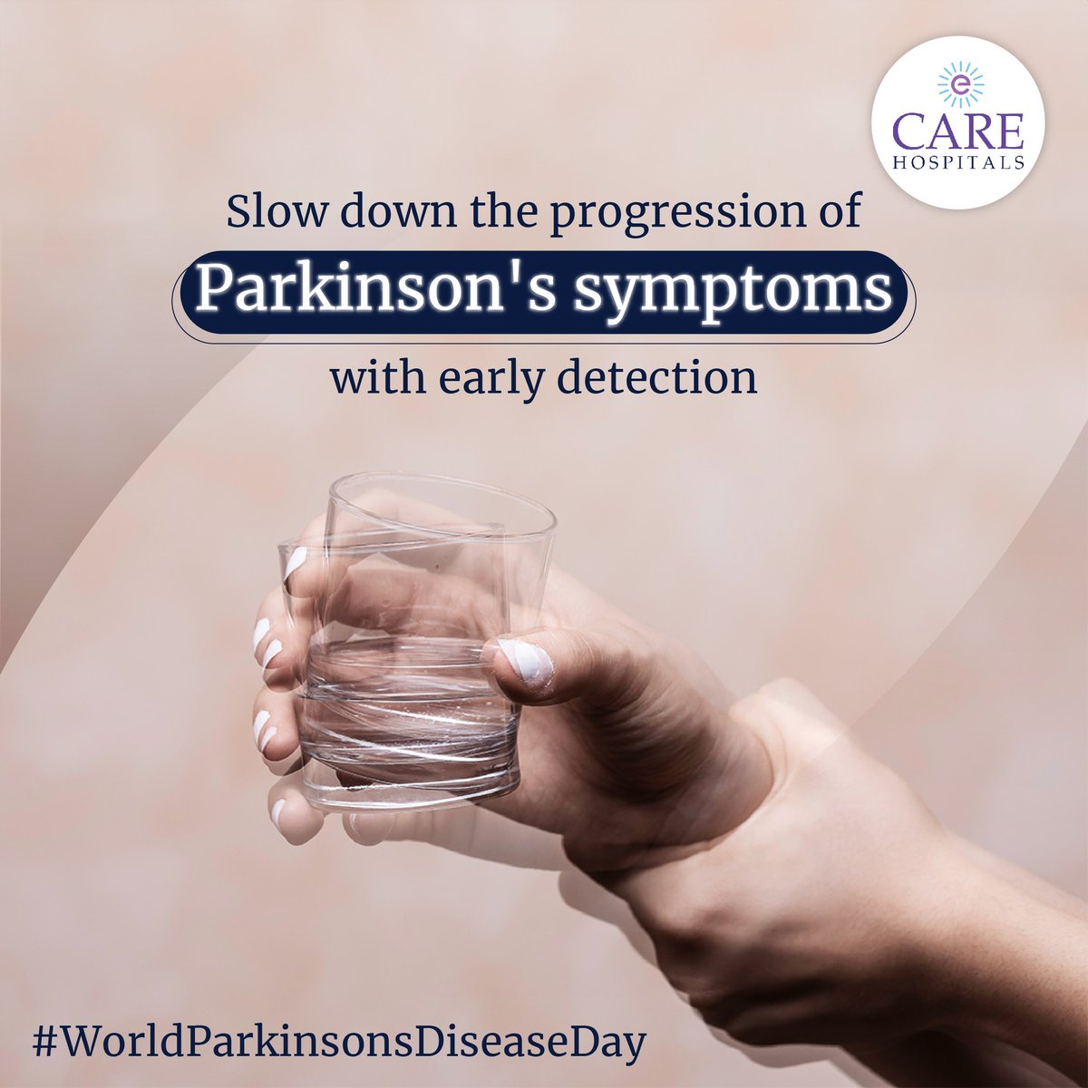 Parkinson's Disease is a progressive neurological disorder marked by the gradual loss of dopamine-producing brain cells, resulting in symptoms like tremors, rigidity, slowed movements, and postural instability. 
#CAREHospitals #TransformingHealthcare #WorldParkinsonsDiseaseDay