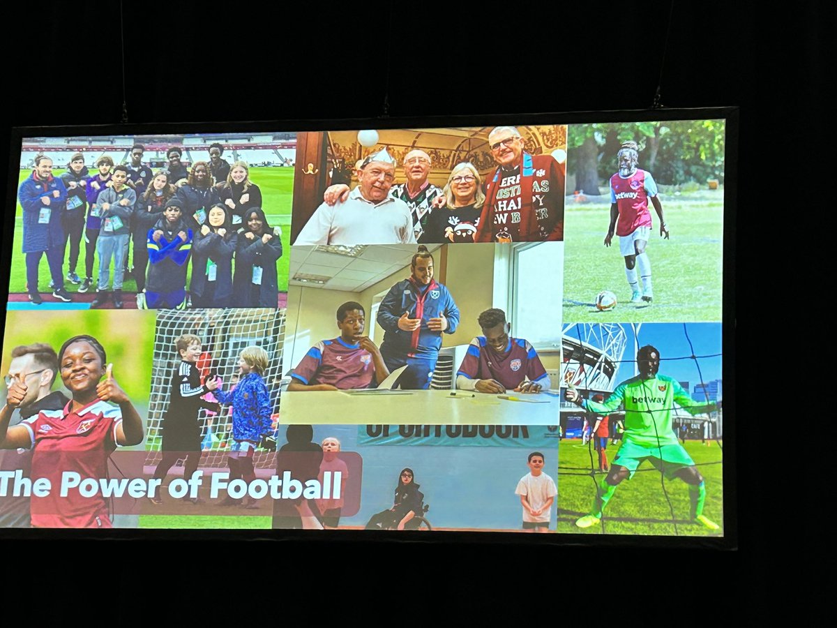 .@MarieGNHS #Quality2024 is talking with deep passion about the power of football to improve the health and wellbeing in local communities in NE London @WHUFoundation #team