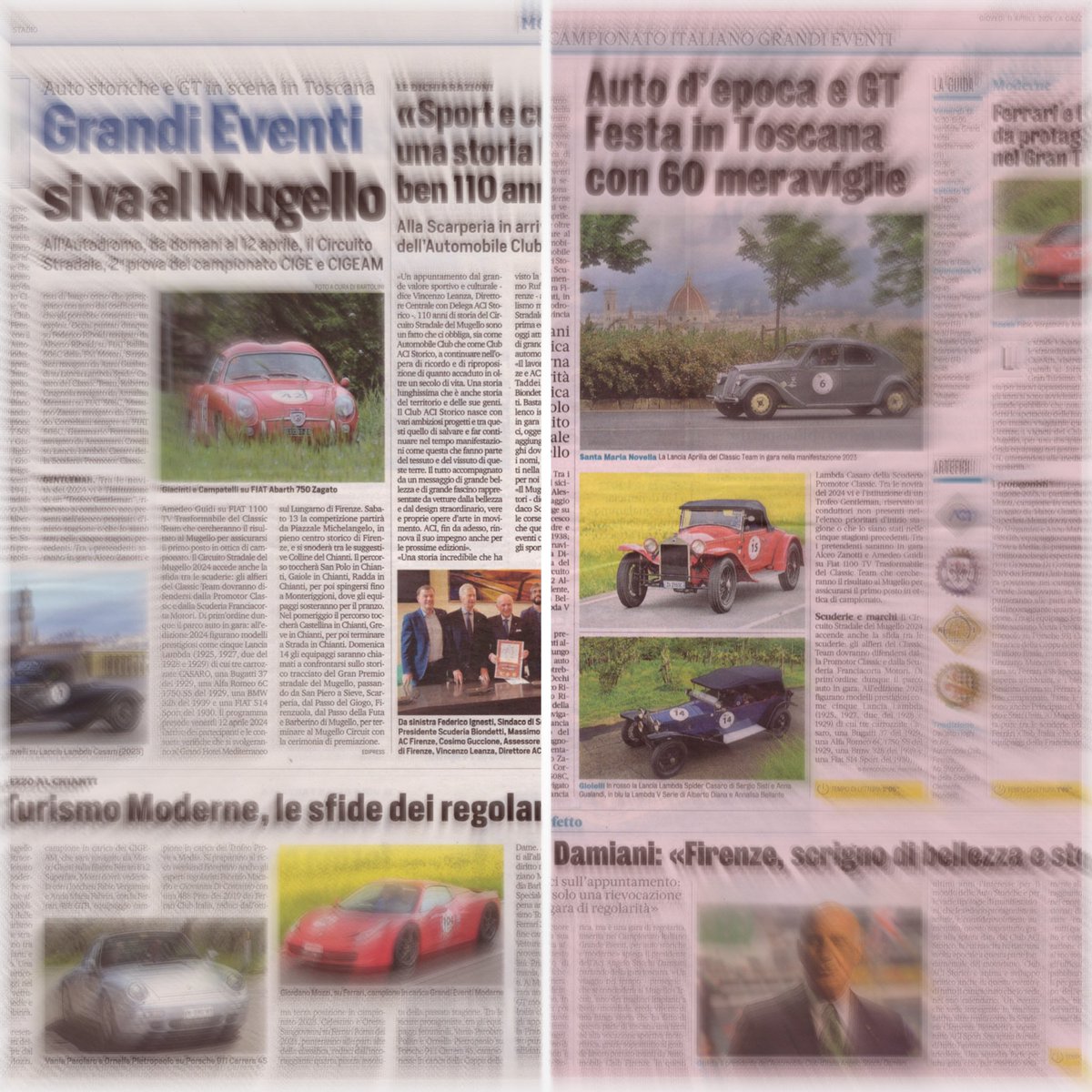 Se vi va di conoscere tutto sul secondo appuntamento del #CIGE di regolarità al Circuito Stradale del Mugello 2024 targato <a href="/ACI_Italia/">ACI</a> compratevi <a href="/Gazzetta_it/">La Gazzetta dello Sport</a> e <a href="/CorSport/">Corriere dello Sport</a>
