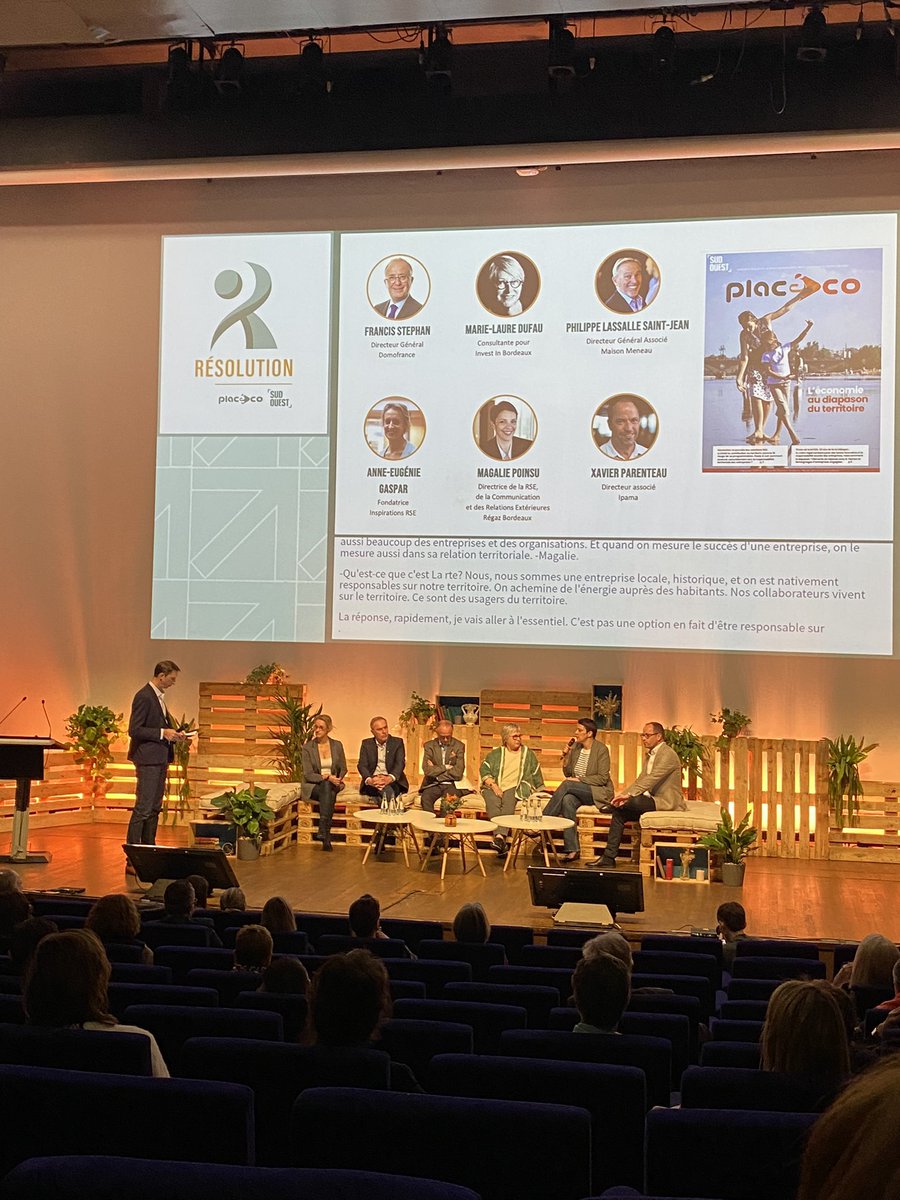 Aujourd’hui c’est #Résolution avec <a href="/Placeco_Media/">Placéco</a> ! Plénière d’ouverture pour évoquer la #RSE et la #RTE 
@mldufau <a href="/YannBuanec/">Yann Buanec</a> … le début d’une journée tournée sur les solutions RSE du territoire