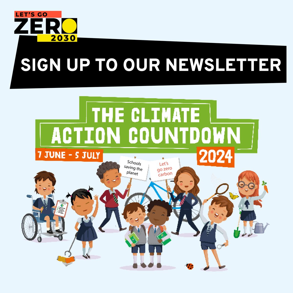 You're invited to join in with the Climate Action Countdown from 7 June to 5 July! 🎉 Be the first to know about the exciting activities and challenges awaiting you by signing up for our newsletter! 📧 ✍️ Sign up here: bit.ly/4bMqBtp