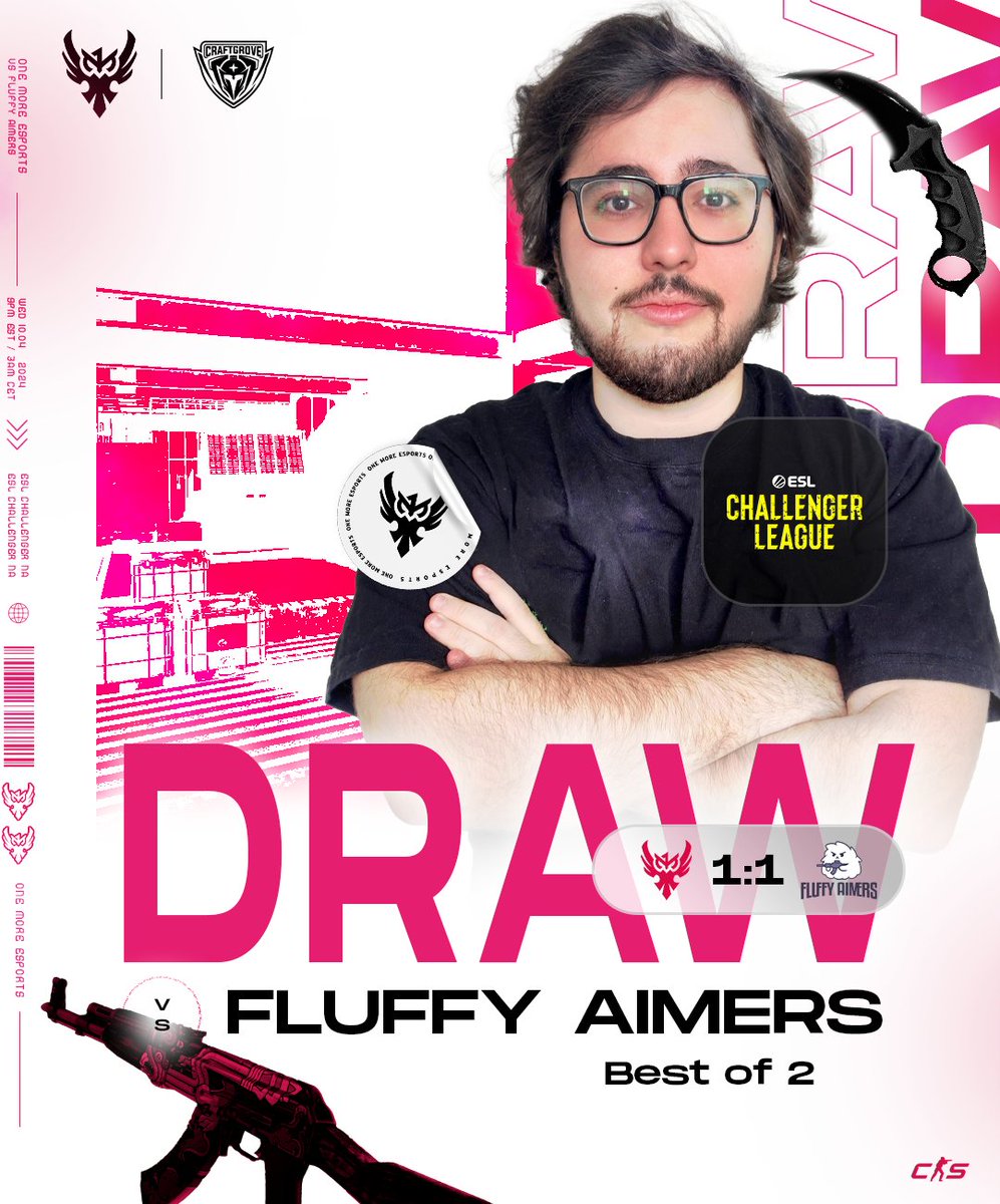 Our last game of the week ended in a 1-1 vs @FLUFFYAIMERS 👊 11-13 Mirage 13-10 Inferno #1MUP 🦉 #counterstrike2 #ESLChallengerLeague @ESLCS | @CraftGroveGG