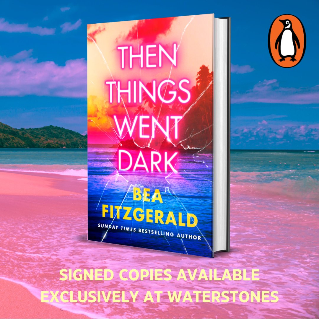 No murder has ever had any more witnesses… I'm so excited to help reveal the cover of @Bea_a_Bea's debut adult novel, 'Then Things Went Dark'. It follows six people on a desert island ready to make their reality show debut, until one of them gets murdered!