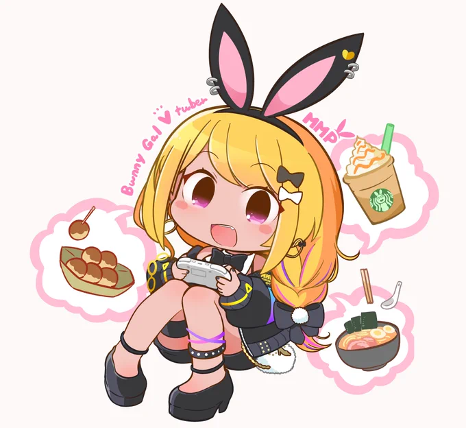 Vtuber みみぴさんのファンアートRPG実況中心で配信されていて、とにかく楽しそうでステキです。毎回飛び出すおいしいものトークはお腹が空いてしまいます… 現在マザー2とDQM3とFF6を攻略中! #絵みぴ 