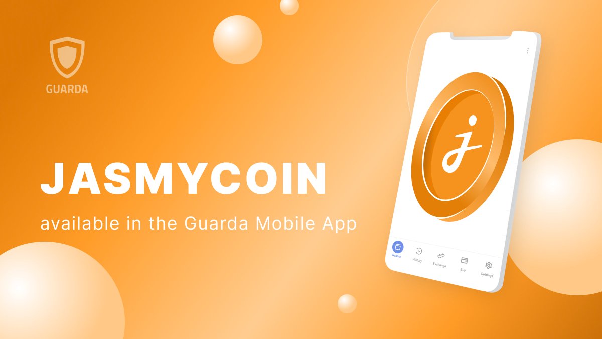 Swipe, tap, secure! $JASMY (#ETH) has landed in the @GuardaWallet mobile app! Enter the realm of @JasmyMGT & discover how #Jasmy is reshaping data control and security. Send, receive, and manage your tokens with ease, all through your mobile app 👉 grd.to/ref/twi_app