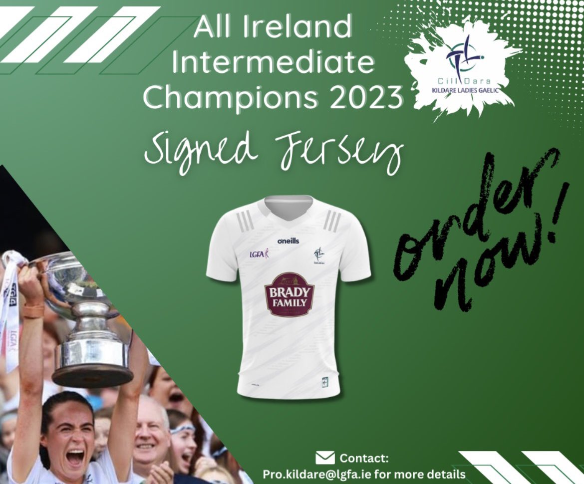 *Opportunity to purchase Kildare Ladies TG4 All Ireland Jersey* The Senior Ladies have organised a fundraiser to assist with their running costs. If anyone would like to purchase a framed jersey contact any of the Senior Ladies or pro.kildare@lgfa.ie
