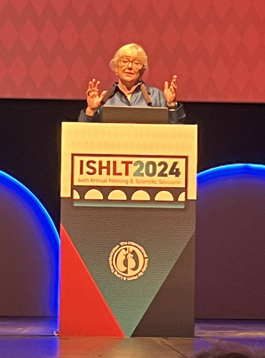 Congratulations <a href="/LjwestWest/">Lori West</a>! <a href="/ISHLT/">The ISHLT</a> Lifetime Achivement. You have changed lives and inspired us to be curious. Long live the clinican-scientist! #ISHLT2024