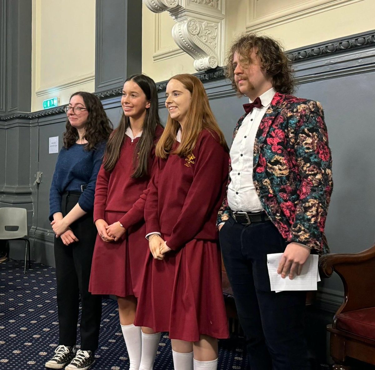 Well done to Grace and Juliet who took 2nd place in the Leinster Schools Debating Final in Trinity on Tuesday night.  Over 100 teams took part this year so this was a great achievement by the girls. 👏🤩