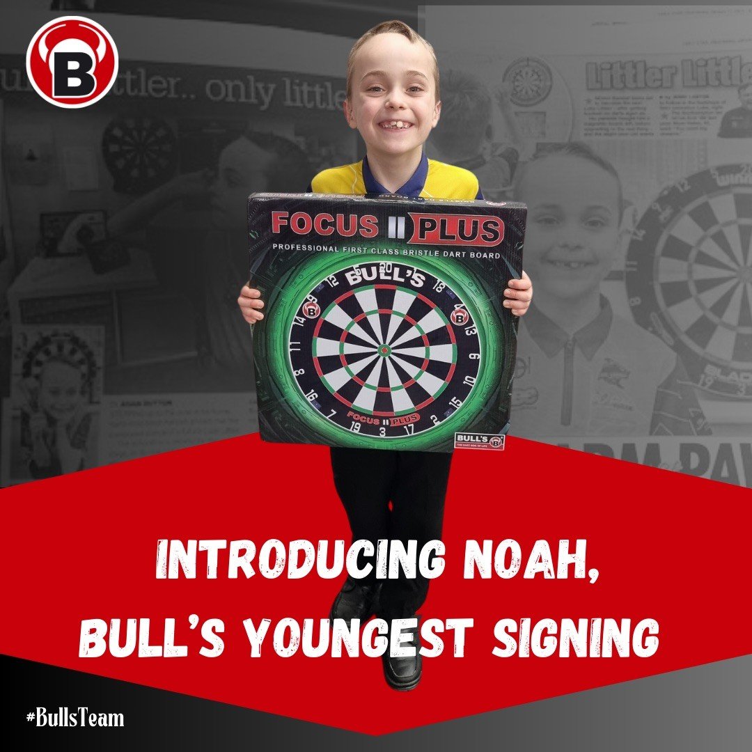 Introducing Noah, our youngest ever signing ✍️ At just 8 years old ‘the doubles king’ currently plays for MK Sharks and Buckinghamshire County Darts, in the UK. Noah has been featured in many well known press publications within the UK including @dailymirror @themetro and @mkc