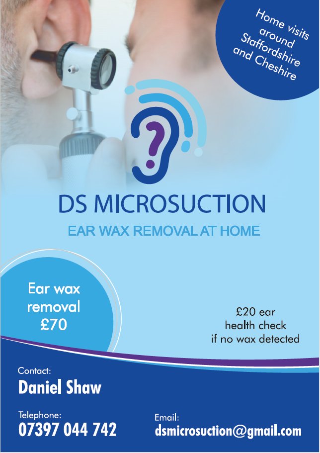 We are so pleased to have DS Microsuction joining us at our Community Event. Treatment and Ear Health Checks will be available on the day.