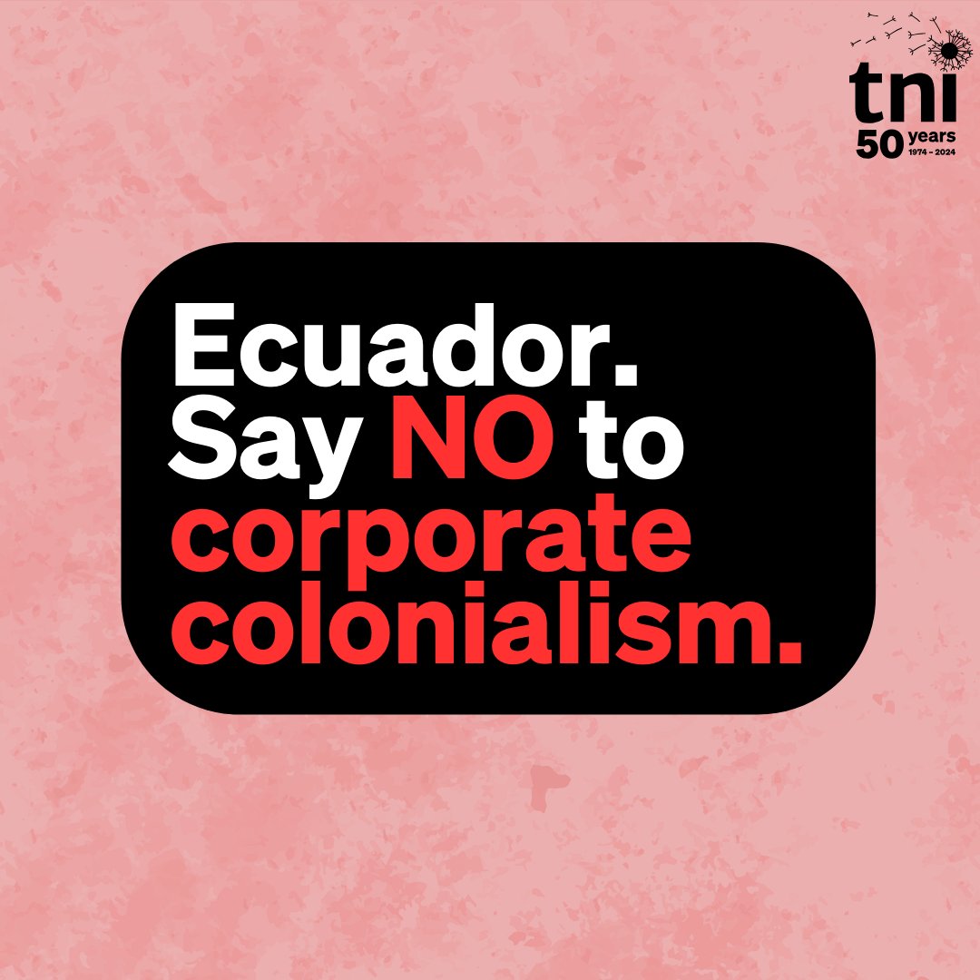 On April 21, the people of Ecuador will be able to vote on a referendum to decide if foreign investors should be able to sue countries at so-called international arbitration courts.