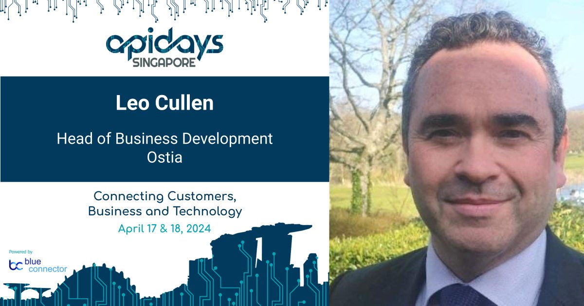 Join us at #apidays Singapore 2024 for a look into the next generation of API Ecosystem design and deployment workshop, led by industry experts John Power, CEO, and Leo Cullen, Head of Business Development at Ostia. 🔗 apidays.global/singapore