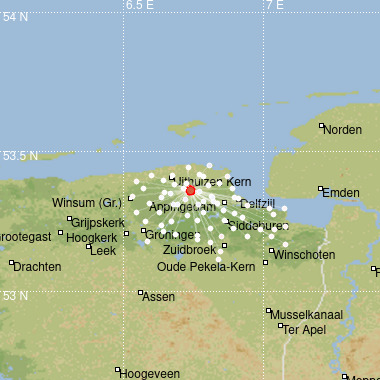 Recente aardbeving in Nederland: op 11-04-2024 om 09:10:24 UTC (11:10:24 NL) vond bij #Zeerijp een #aardbeving plaats met een magnitude van 2.1 (automatisch). knmi.nl/nederland-nu/s…