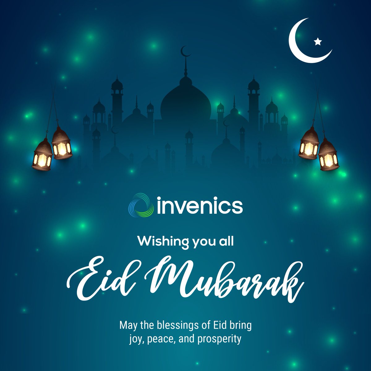 Sending our wishes for a joyous Eid-al-Fitr to all our clients, partners, and colleagues. Eid Mubarak from the Invenics family!🌙✨🙏🏻

#Eid #EidMubarak #Celebration #Greetings #Wishes #Invenics #Technology #Collaboration #Innovation #Eidalfitr