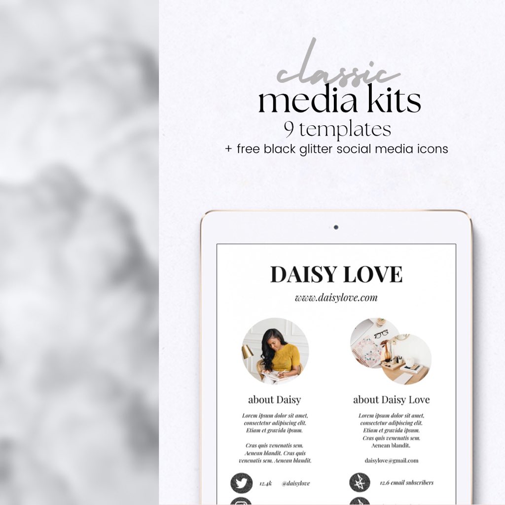 AD • Do you want to work with brands? Then you absolutely need a media kit ⭐️

Reach out and pitch to brands & PRs with my classic media kits! Plus, it comes with free social media icons 🖤

👉🏼  gumroad.com/l/fFkxI

@BloggersHut #BloggersHutRT #bloggerstribe