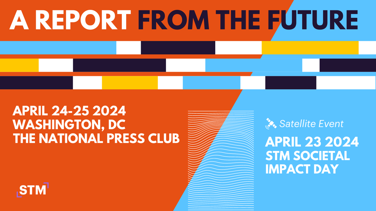 We're attending the #STMAnnualConference2024 (April 24th-25th) in Washington, DC.

Join us for insightful discussions on the future of scholarly communications.

Want to chat with us at the event? Contact info@cadmore.media to schedule a meeting!
#ScholarlyComms
@STMAssoc