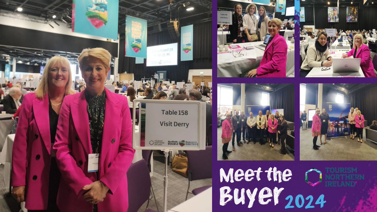 Visit Derry News (@visitderrynews) on Twitter photo Our Tourism Engagement Officer, Maria joined our Sales Manager, Karen at the <a href="/NITouristBoard/">Tourism NI</a> #MeetTheBuyer workshop in Belfast this week.
They had a fantastic two days presenting the region to a number of new international operators and updating existing partners on the region! Our Tourism Engagement Officer, Maria joined our Sales Manager, Karen at the <a href="/NITouristBoard/">Tourism NI</a> #MeetTheBuyer workshop in Belfast this week.
They had a fantastic two days presenting the region to a number of new international operators and updating existing partners on the region!