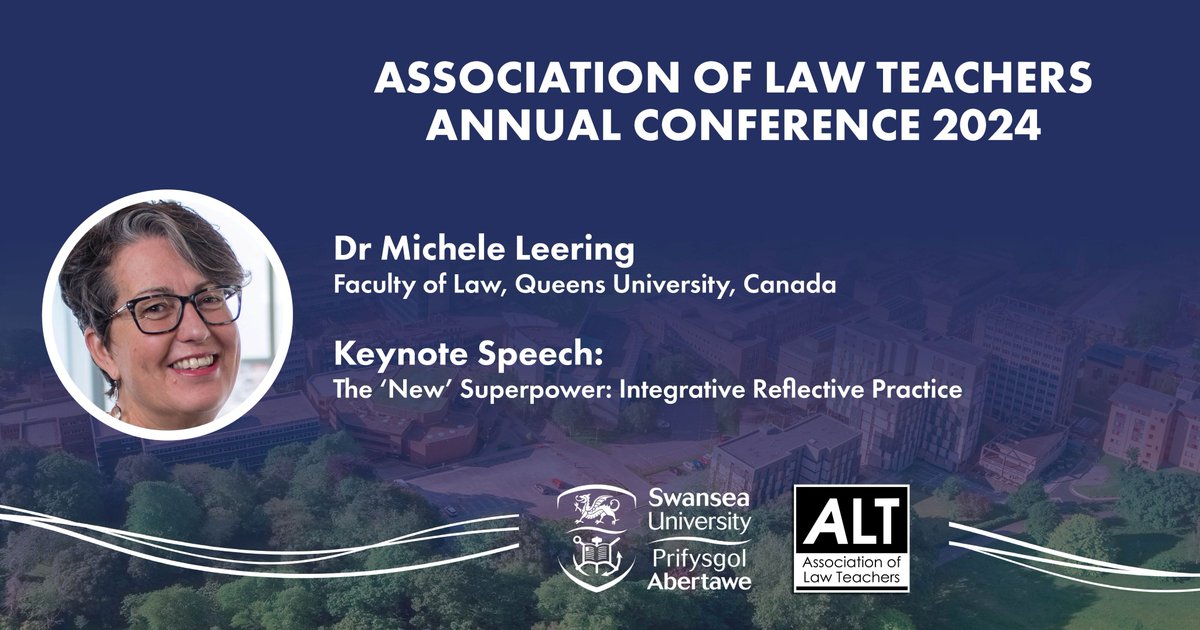 Next up @alt_law Dr Michele Leering - Reflective Practice as a Superpower #ALT24