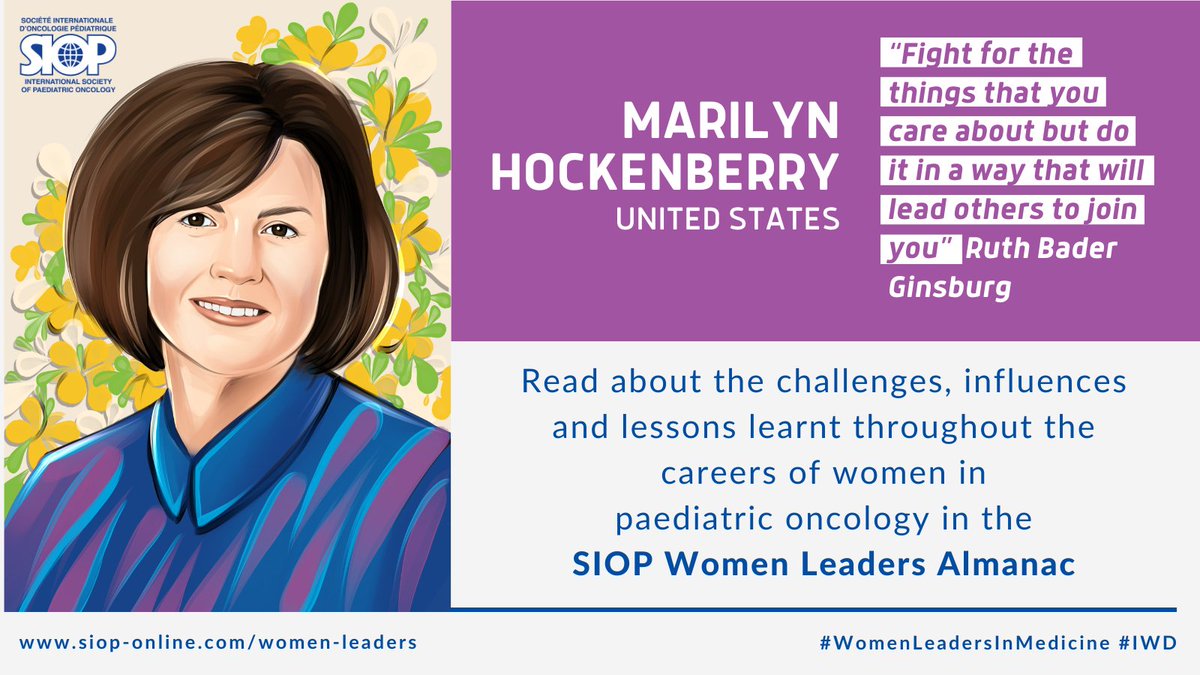Today, we are celebrating women leaders in #PaediatricOncology and are learning from Dr. Marilyn Hockenberry, SIOP Nursing Network SG Member & Global HOPE Nursing Director

Learn from her experience: tinyurl.com/5kvaa36j

@WorldSIOP

#WomenInMedicine
#WomenWhoLead