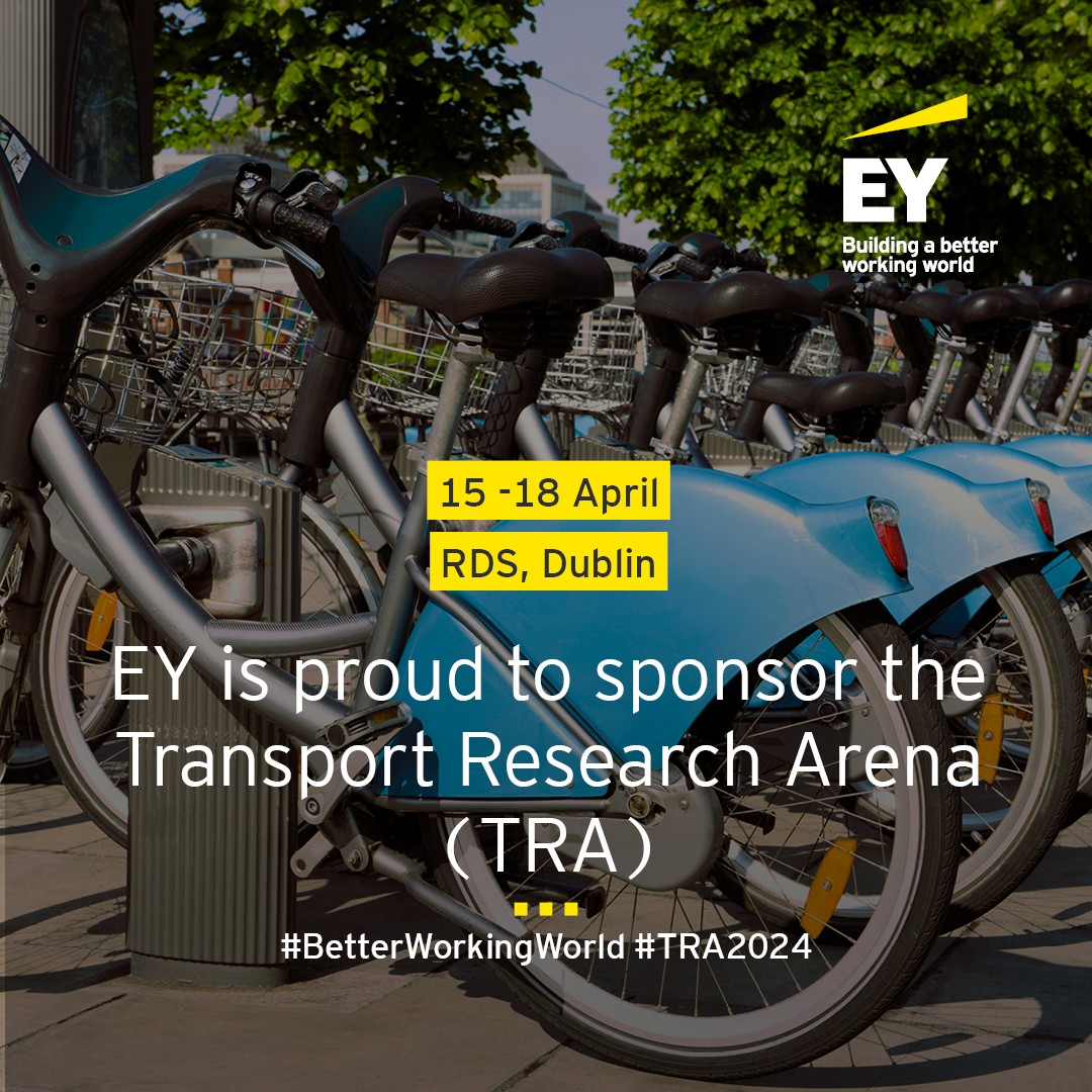 Join EY at @TRA_Conference 2024 from 15-18 April in Dublin, Ireland to discuss “Transport Transitions: Advancing Sustainable and Inclusive Mobility”. Let's drive change together at Europe's largest transport event - go.ey.com/43SybPQ #TRA2024