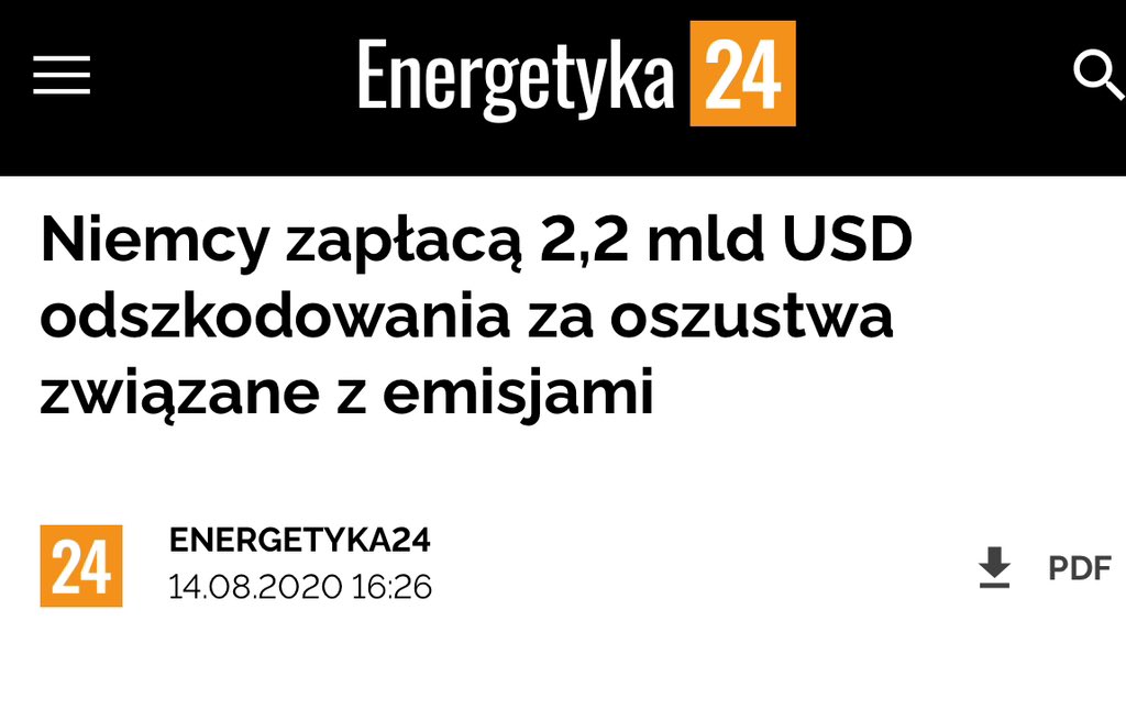 To mówicie, że Niemcy zaniżali swoje emisje metanu z kopalń? I to 184-krotnie? Coś podobnego, w życiu bym nie pomyślał, że mogą tak postąpić. #Dieselgate