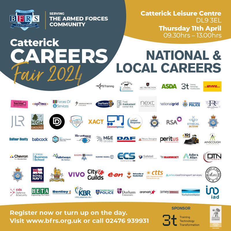 We're at the BFRS Catterick Careers Fair 2024 today, showcasing opportunities within DAF Trucks for Veterans, Reserves, Service Leavers and Military Families from across the Armed Forces Community. 📍 Catterick Leisure Centre, DL9 3EL 🕐 9:30 am – 1 pm #ArmedForces #Darlington