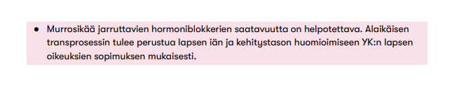 Vihreiden lapsi- ja nuorisopoliittinen ohjelma: vihreat.fi/ohjelmat/lapsi…

Vasemmiston tavoiteohjelma 2022-2025: vasemmisto.fi/wp-content/upl…