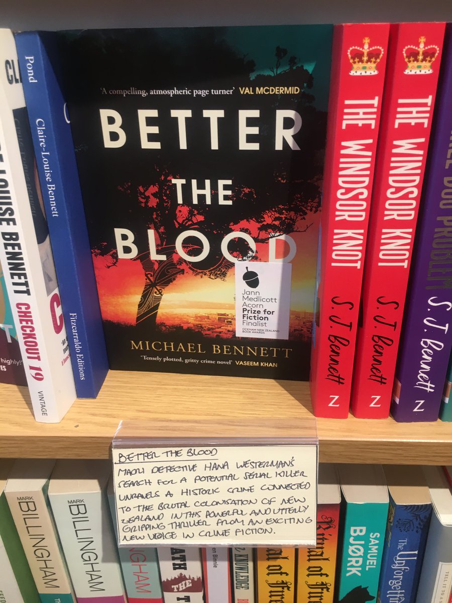 From a Kiwi & @ngaiomarshaward perspective, twas cool to see some superb, fresh #yeahnoir tales featured, not only face-front but with bookseller recommendations. Tom and Mike were #2023Ngaios finalists, have won and been shortlisted for several other awards. Highly rec reads